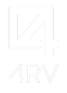 Logotipo en Blanco de 4RV Arquitectos